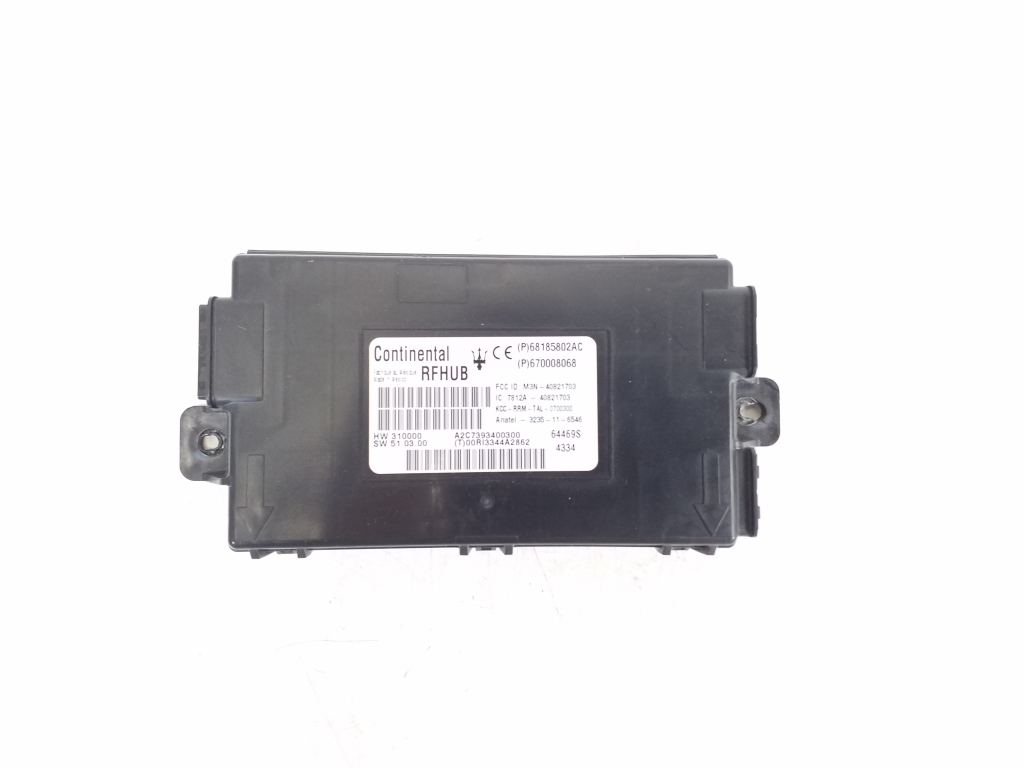 MASERATI Ghibli 3 generation (2013-2024) Central locking control unit 670008068, 68185802AC 23011041