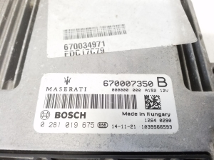 Maserati Ghibli (2013–2026) Motora vadības bloks 670007350 - 2