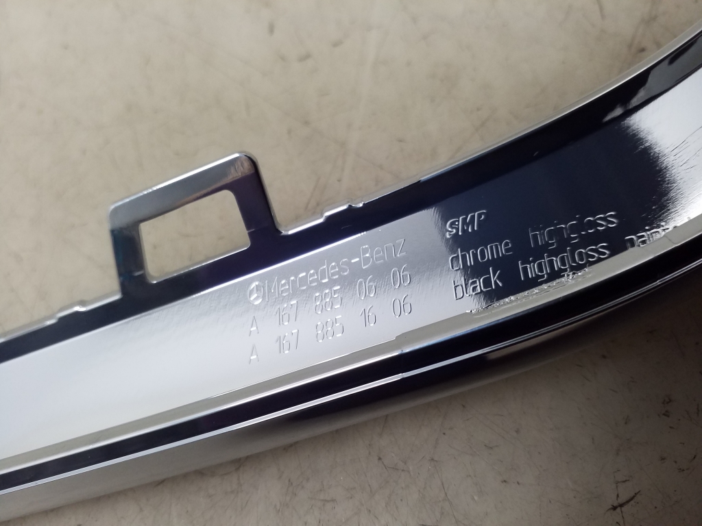 MERCEDES-BENZ GLE W167 (2019-2024) Priekšējā bampera labais moldings A1678850606 25024965