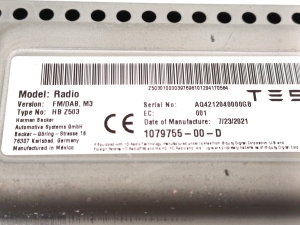 Tesla Model 3 3 (2016–2024) Control unit 1079755-00-D - 3