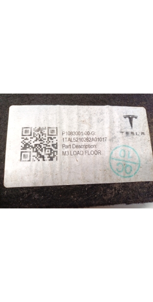 Tesla Model 3 3 (2016–2024) Trunk carpet 1083001-00-G - 2