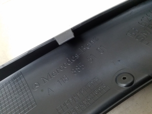 Mercedes Benz CLA-Class W118 (2019–2026) Front bumper lower spoiler A1188855101 - 3