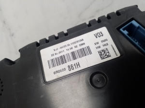Volkswagen Polo V (2009–2017) Instrument cluster 6R0920861H - 2