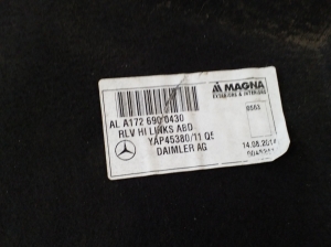 Mercedes Benz SLK-Class 172 (2011–2026) Aizmugurējais apakšspārns A1726900430 - 3