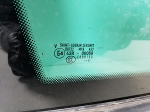 Volkswagen Touareg I (2002–2010) Seitenscheibe hinten (Karosserie) 7L6845297 - 5