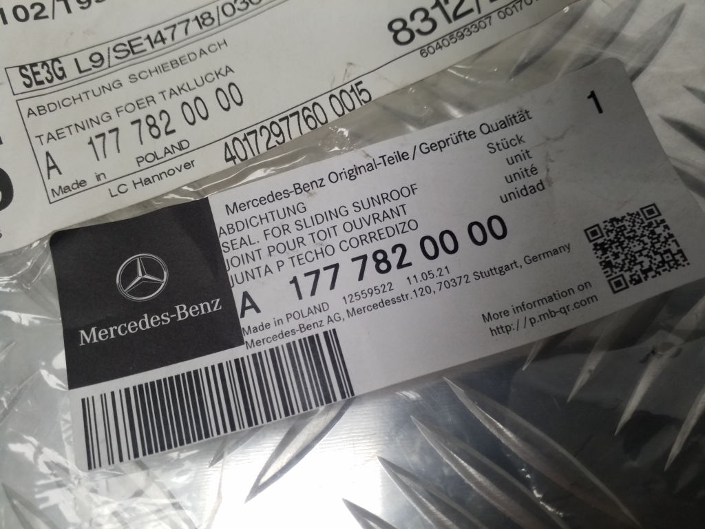 MERCEDES-BENZ A-Class W177 (2018-2024) Other Body Parts A1777820000 25025239