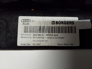AUDI A4 B8 (2007–2016) Parcel shelf 8K5863411 - 3