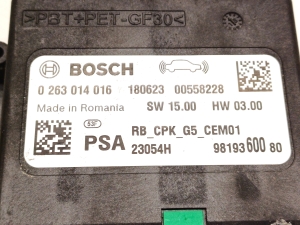 Citroen Jumpy (2016–2026) Parking system control unit 9819360080 - 3