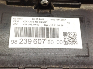 Citroen Jumpy (2016–2026) Instrument cluster 9823960780 - 4