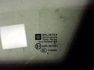 Opel Zafira B (2005–2014) Front body quarter glass E643R007951 - 2