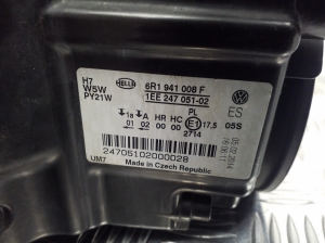 Volkswagen Polo V (2009–2017) Scheinwerfer vorne 6R1941008F - 6