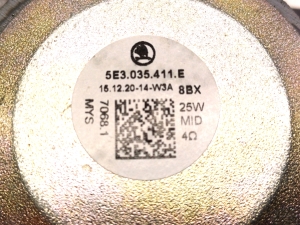 Skoda Enyaq iV I (2020–2026) Kõlar 5E3035411 - 2