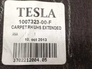 Tesla Model S S (2012–2026) Trunk side trim panel 1007323-00-F - 3