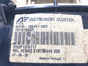 Volkswagen Sharan (1995–2010) Kombiinstrument 7M1919882L - 2