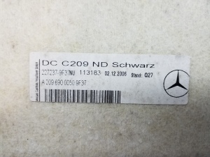 Mercedes Benz CLK-Class 209 (2002–2009) Laepolster A2096900050 - 2