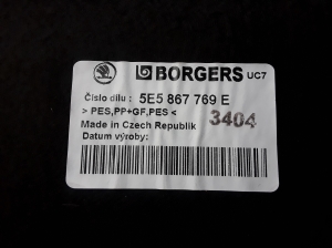Skoda Octavia III (2013–2019) Hutablage 5E5867769E - 2