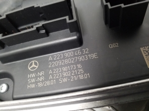 Mercedes Benz S-Class 223 (2020–2026) Light control module A2239004632 - 3