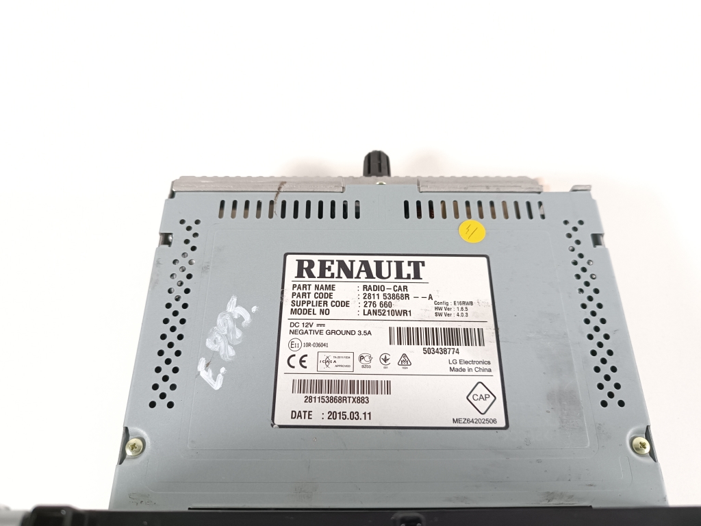 RENAULT Clio 4 generation (2012-2020) Muzikos grotuvas su navigacija 281153868R 23804027