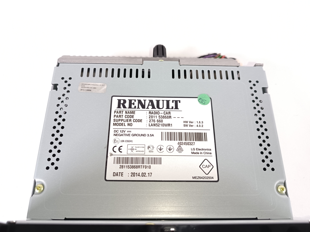 RENAULT Clio 4 generation (2012-2020) Muzikos grotuvas su navigacija 281153868R 23831244