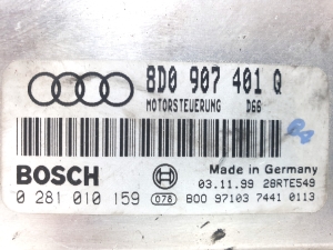 AUDI A4 B5 (1994–2001) Motorsteuergerät 8D0907401Q  0281010159 - 2