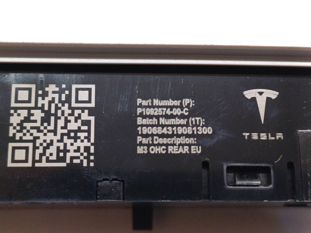 TESLA Model 3 1 generation (2017-2024) Interiörbelysning 1092574-00-C 24292487