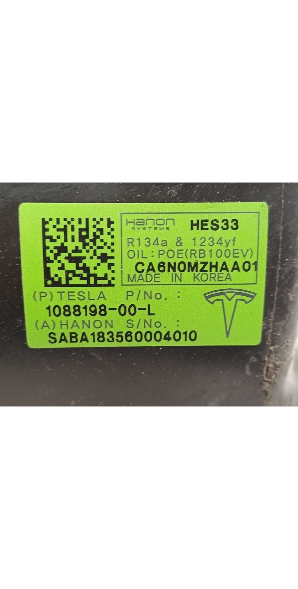 TESLA Model 3 1 generation (2017-2024) Hасос кондиционера 1088198-00-L 23868055