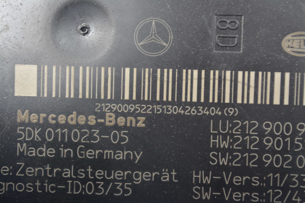 MERCEDES-BENZ E-Class W212/S212/C207/A207 (2009-2016) Other Control Units A2129009522 25291654