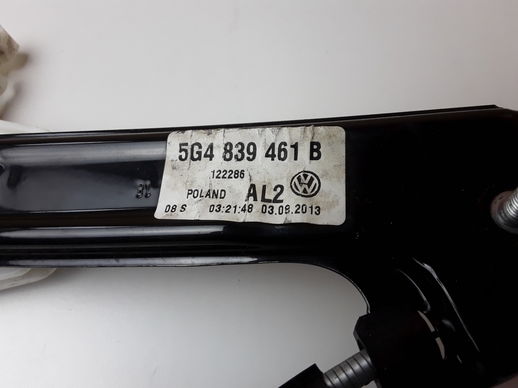 VOLKSWAGEN Golf 7 generation (2012-2024) Rear left door window lifter 5G4839461B 23849566