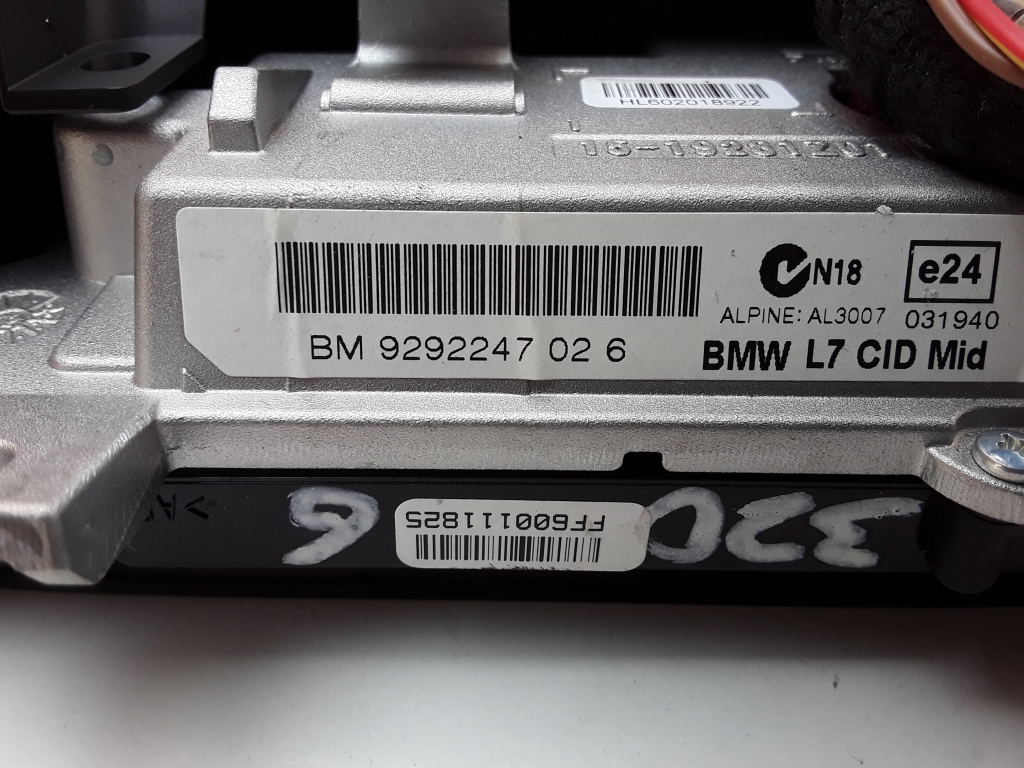 BMW 3 Series F30/F31 (2011-2020) Navigációs kijelző 9292247, 74558010 23854346