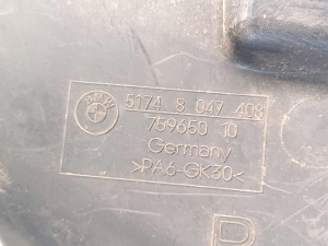 BMW 1 SERIES E82 (2007–2013) Luftleitblech für den Kühler 51748047408 - 2