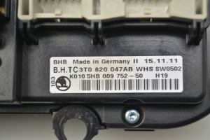 Skoda Yeti (2009–2017) Heater control panel 3T0820047AB - 2