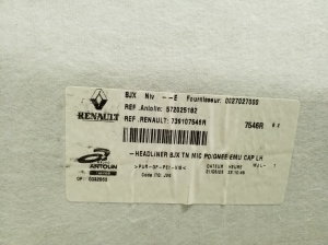 Dacia Sandero III (2021–2026) Dachhimmel 739107546R - 2