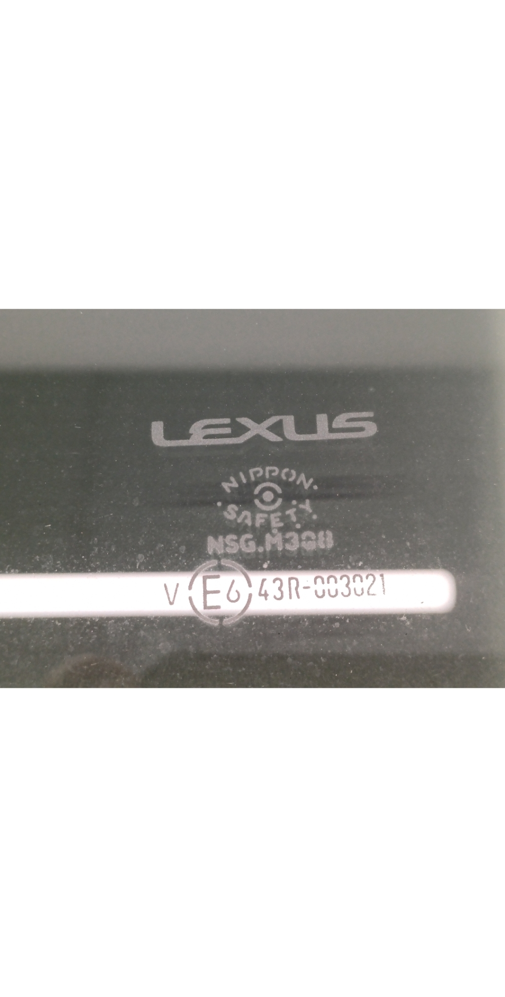 LEXUS UX 1 generation (2018-2023) Vasemman puolen liukuoven lasi 43R-003021 24292290