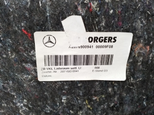 Mercedes Benz E-Class W207 (2009–2017) Trunk side trim panel A2076900941 - 3