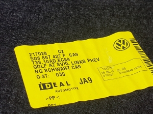 Volkswagen Golf VII (2012–2026) Trunk side trim panel 5G6867427F - 3