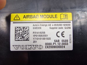 VOLVO XC60 (2008–2017) Priekšējā sēdekļa drošības spilvens P31418255 - 2