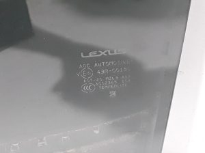 LEXUS NX H20 (2021–2026) Aizmugurējo sānu durvju stikls 6810478050 - 3