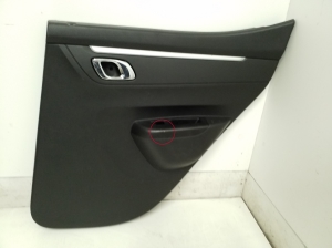   Upholstery of rear side doors 