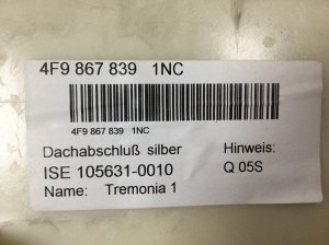 AUDI A6 C6 (2004–2011) Laepolstri muu osa 4F9867839 - 3