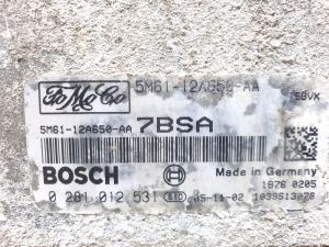 Mazda 3 (2003–2009) Motorsteuergerät 0281012531  5M6112A650AA  7BSA - 3