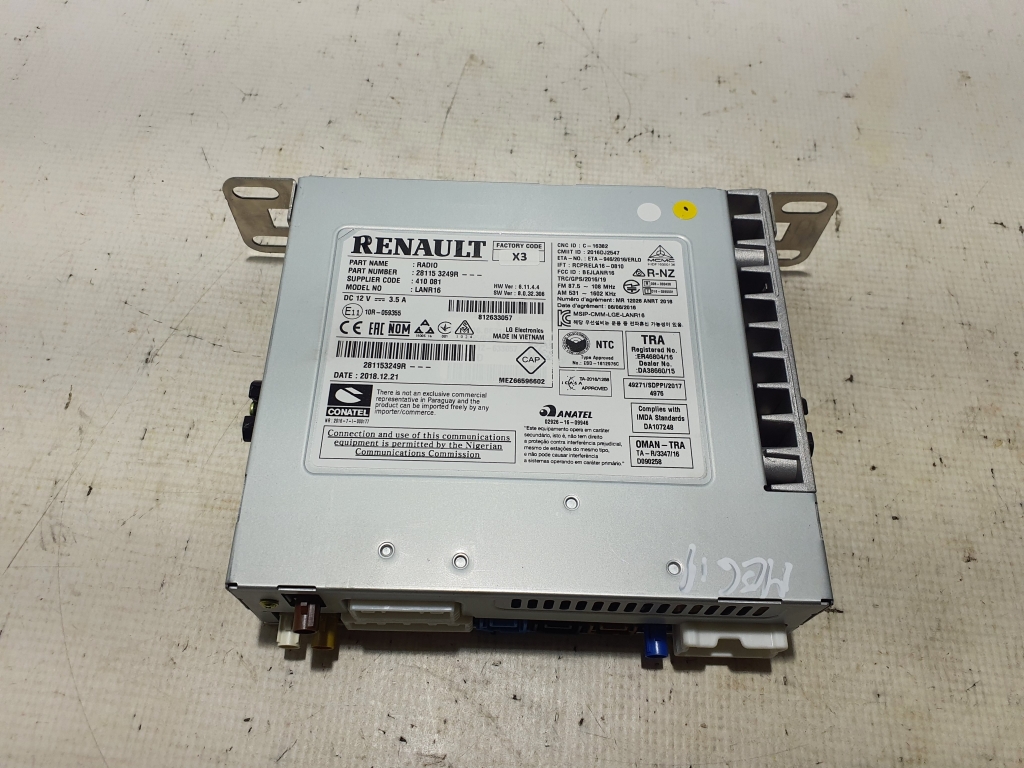 RENAULT Megane 3 generation (2008-2020) Автомагнитола с навигацией 281153249R 24767425