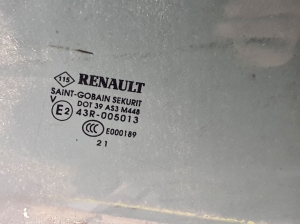 RENAULT Talisman II (2015–2026) Aizmugurējo sānu durvju stikls 823006630R - 3
