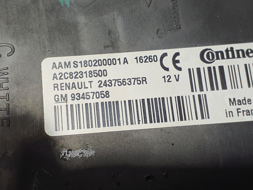 RENAULT Trafic 3 generation (2014-2023) Other Control Units 243756375R 24851984