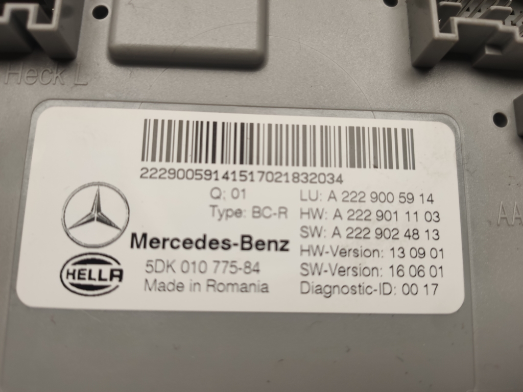 MERCEDES-BENZ C-Class W205/S205/C205 (2014-2023) Другие блоки управления A2229005914, A2229011103, A2229024813 24869141