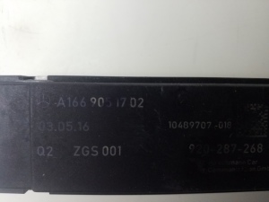 Mercedes Benz A-Class 176 (2012–2018) Antenna amplifier A1669051702 - 3