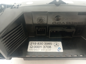 Mercedes Benz CLS-Class 219 (2004–2010) Heater control panel A2198303985 - 2