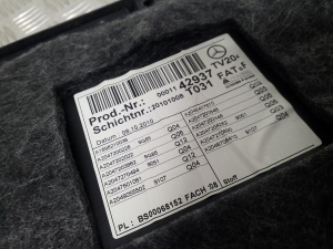 Mercedes Benz GLK-Class 204 (2008–2015) Priekšējo durvju apšuvums A2047203862 - 5