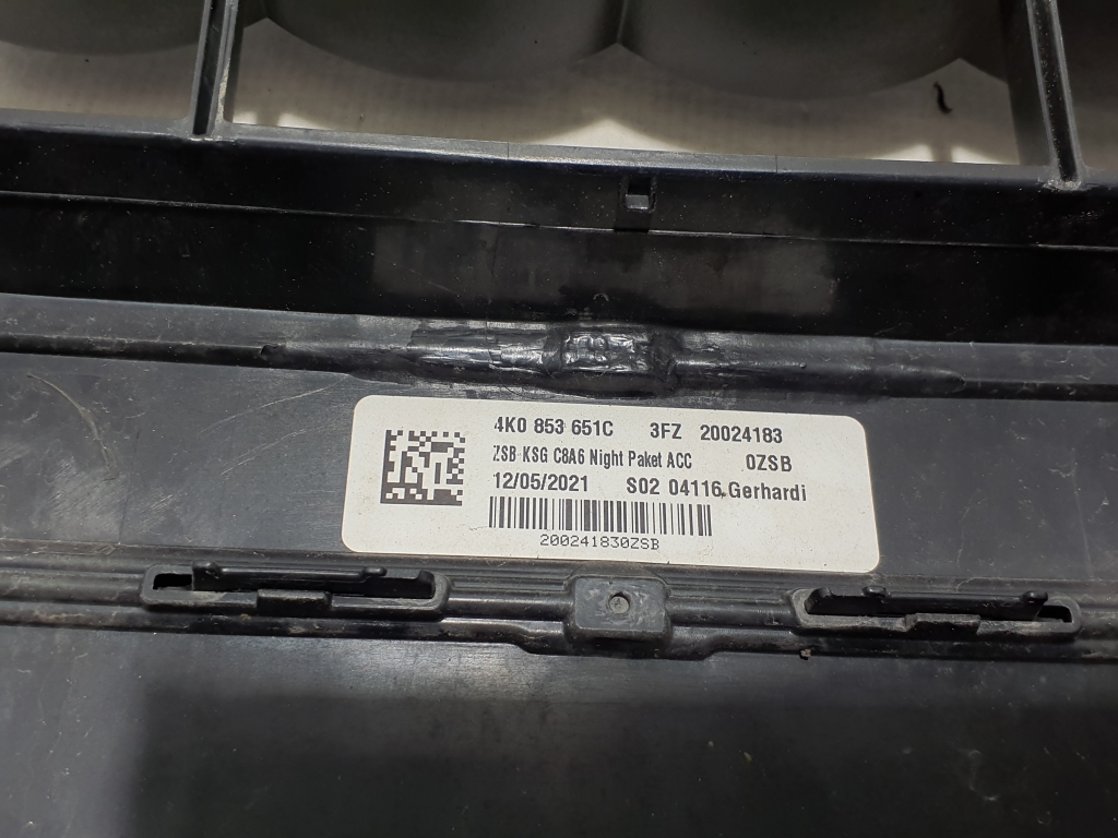 AUDI A6 C8/4K (2018-2024) Решетка радиатора переднего бампера 4K0853651C 25081998