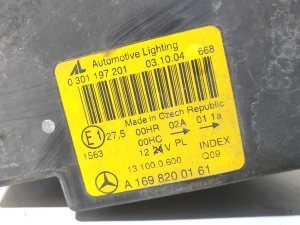 Mercedes Benz A-Class 169 (2004–2012) Scheinwerfer vorne A1698200161  0301197201 - 2