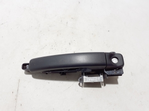   Front door external opening handle and its details  -  